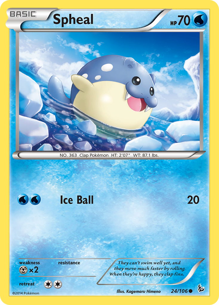 Spheal (24/106) [XY: Flashfire] | Black Swamp Games