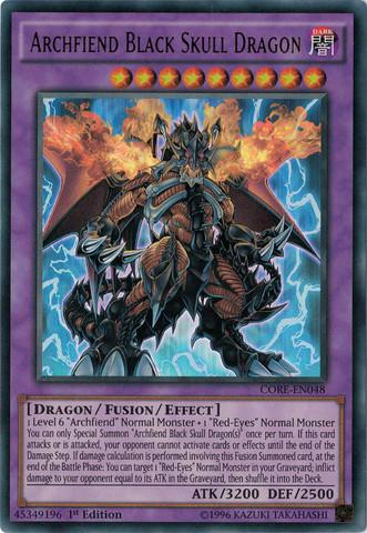 Archfiend Black Skull Dragon [CORE-EN048] Ultra Rare | Black Swamp Games