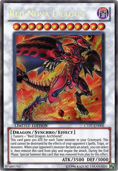 Red Nova Dragon [CT07-EN005] Secret Rare | Black Swamp Games