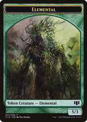 Elemental // Beast (019/036) Double-sided Token [Commander 2014 Tokens] | Black Swamp Games