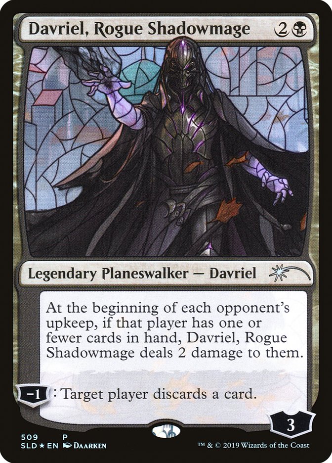 Davriel, Rogue Shadowmage (Stained Glass) [Secret Lair Drop Promos] | Black Swamp Games