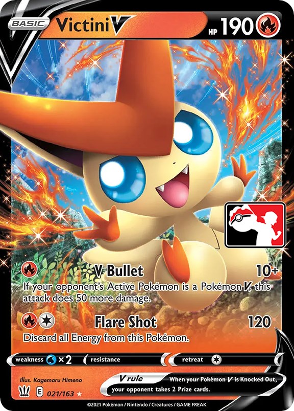 Victini V (021/163) [Prize Pack Series One] | Black Swamp Games