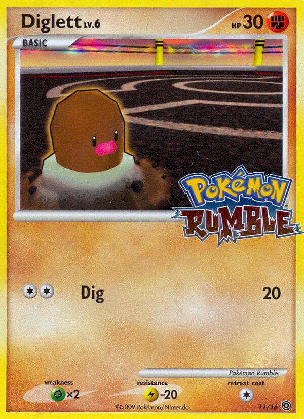 Diglett (11/16) [Pokémon Rumble] | Black Swamp Games