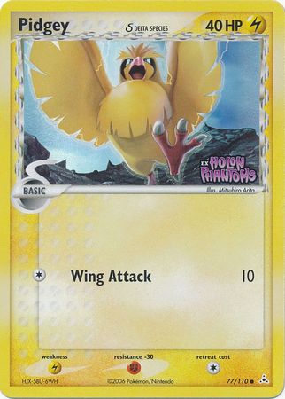 Pidgey (77/110) (Delta Species) (Stamped) [EX: Holon Phantoms] | Black Swamp Games