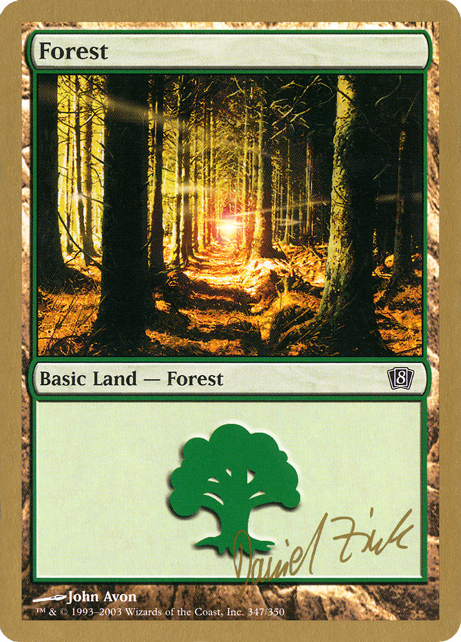 Forest (dz347) (Daniel Zink) [World Championship Decks 2003] | Black Swamp Games