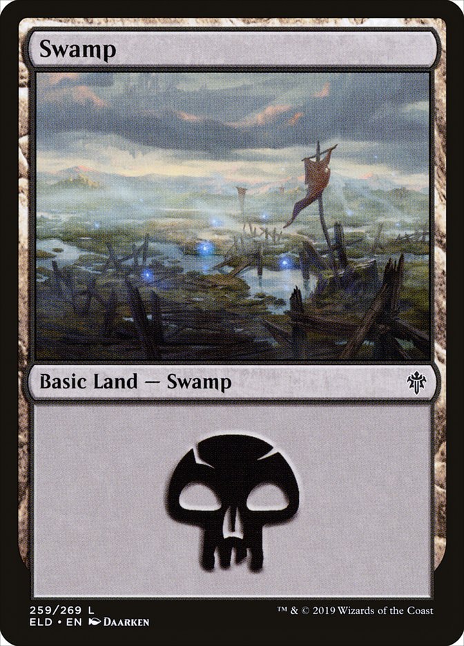 Swamp (259) [Throne of Eldraine] | Black Swamp Games