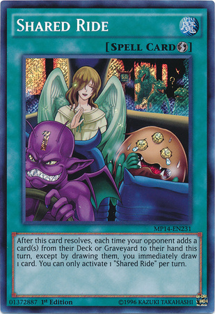 Shared Ride [MP14-EN231] Secret Rare | Black Swamp Games