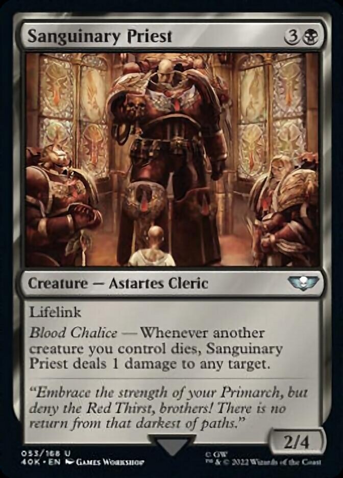 Sanguinary Priest (Surge Foil) [Universes Beyond: Warhammer 40,000] | Black Swamp Games