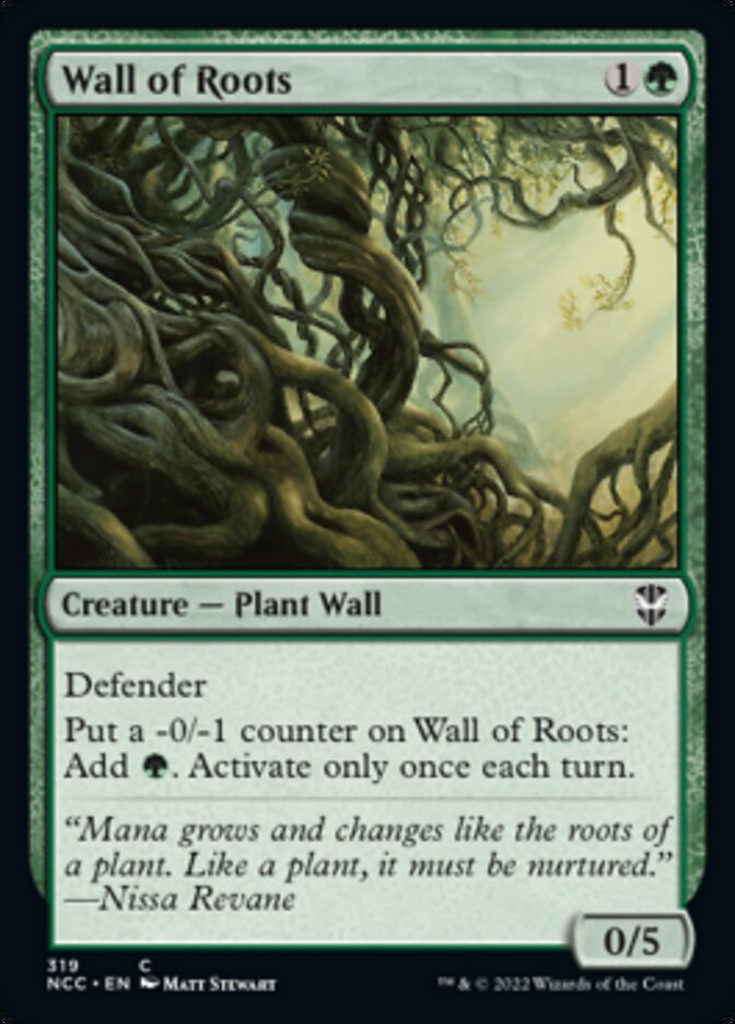 Wall of Roots [Streets of New Capenna Commander] | Black Swamp Games