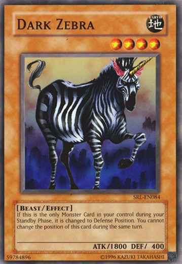 Dark Zebra [SRL-EN084] Common | Black Swamp Games