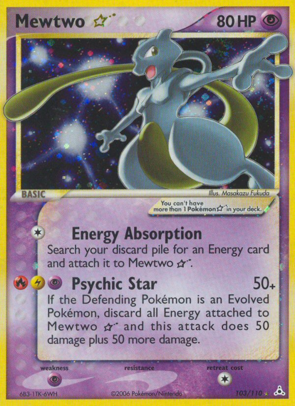 Mewtwo Star (103/110) [EX: Holon Phantoms] | Black Swamp Games