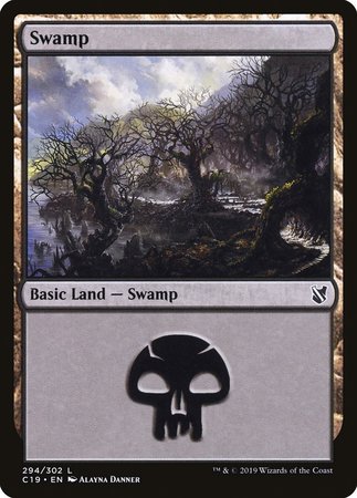 Swamp (294) [Commander 2019] | Black Swamp Games