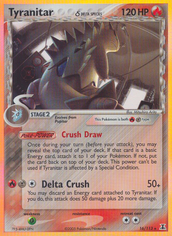 Tyranitar (16/113) (Delta Species) [EX: Delta Species] | Black Swamp Games