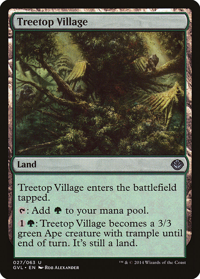 Treetop Village (Garruk vs. Liliana) [Duel Decks Anthology] | Black Swamp Games