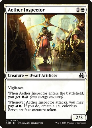 Aether Inspector [Aether Revolt] | Black Swamp Games