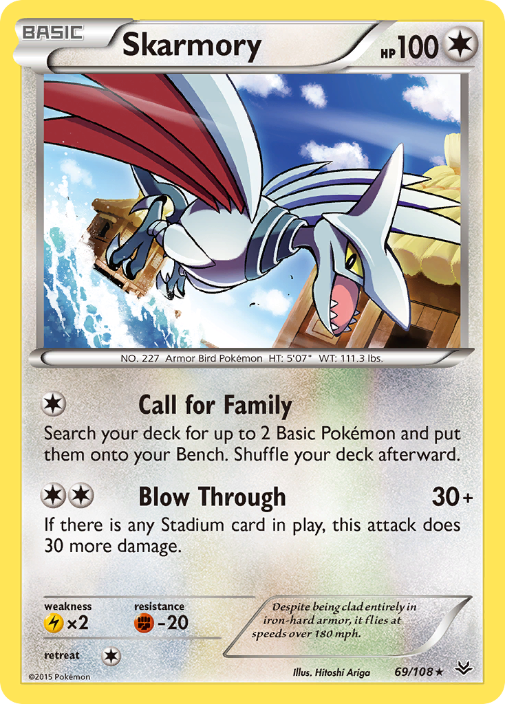 Skarmory (69/108) [XY: Roaring Skies] | Black Swamp Games