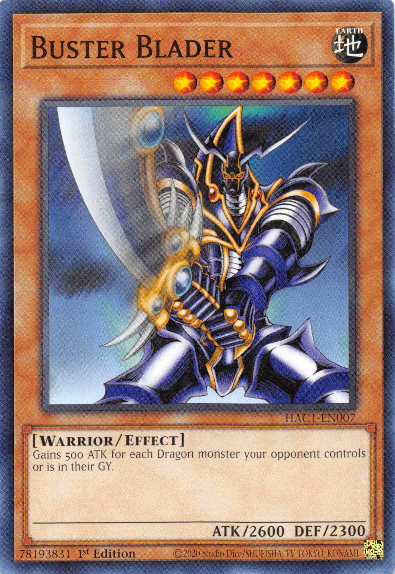 Buster Blader (Duel Terminal) [HAC1-EN007] Parallel Rare | Black Swamp Games