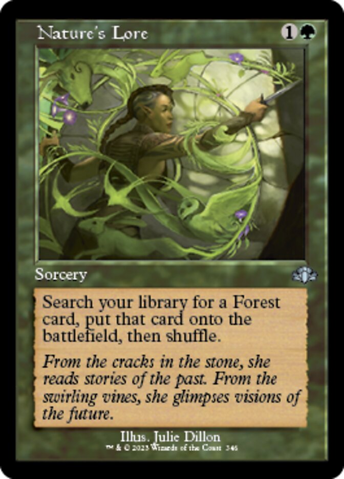 Nature's Lore (Retro) [Dominaria Remastered] | Black Swamp Games
