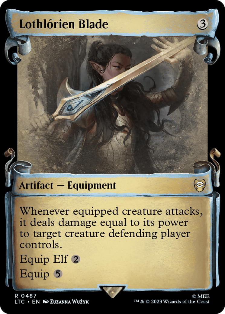 Lothlorien Blade [The Lord of the Rings: Tales of Middle-Earth Commander Showcase Scrolls] | Black Swamp Games