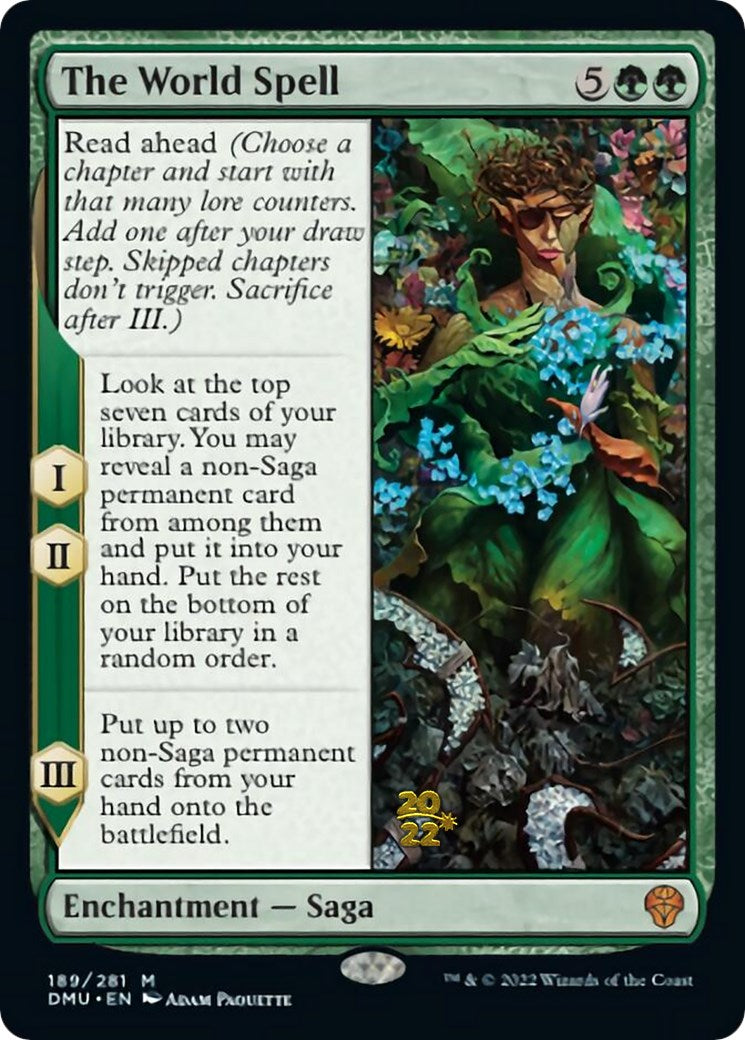 The World Spell [Dominaria United Prerelease Promos] | Black Swamp Games