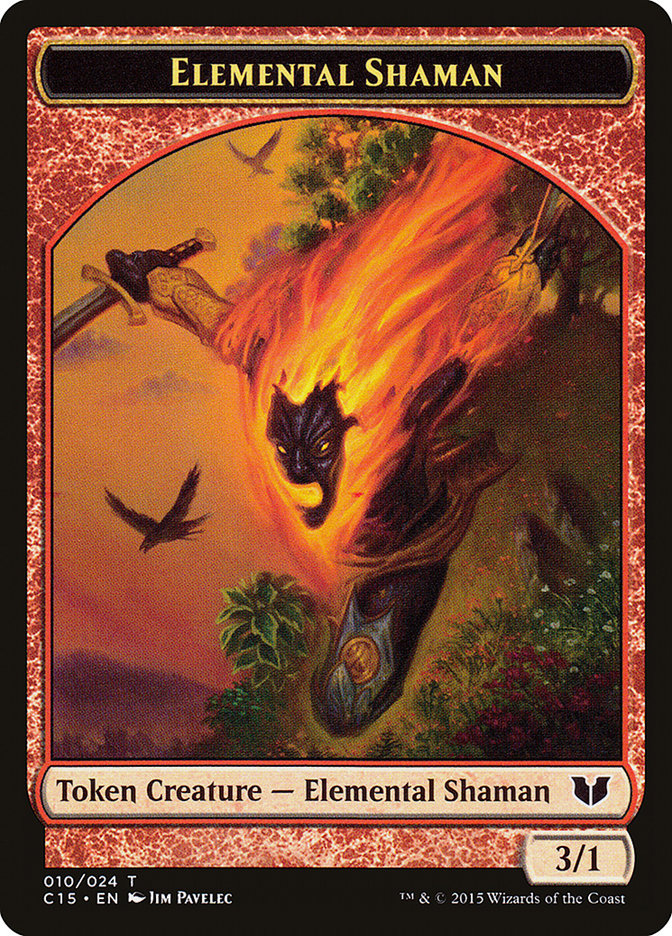 Elemental Shaman // Shapeshifter Double-Sided Token [Commander 2015 Tokens] | Black Swamp Games