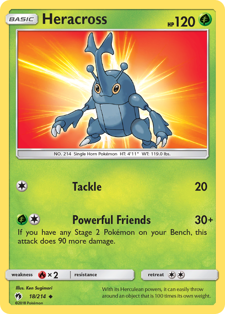 Heracross (18/214) [Sun & Moon: Lost Thunder] | Black Swamp Games