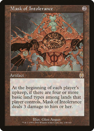 Mask of Intolerance [Apocalypse] | Black Swamp Games