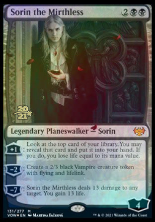 Sorin the Mirthless [Innistrad: Crimson Vow Prerelease Promos] | Black Swamp Games