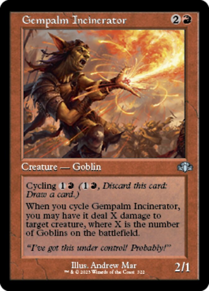 Gempalm Incinerator (Retro) [Dominaria Remastered] | Black Swamp Games