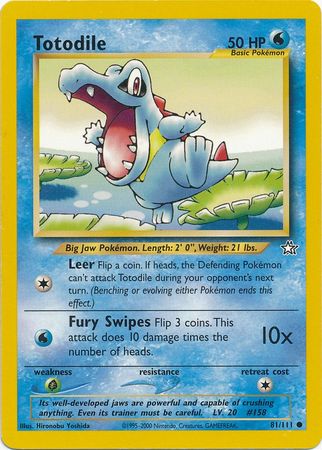 Totodile (81/111) [Neo Genesis Unlimited] | Black Swamp Games