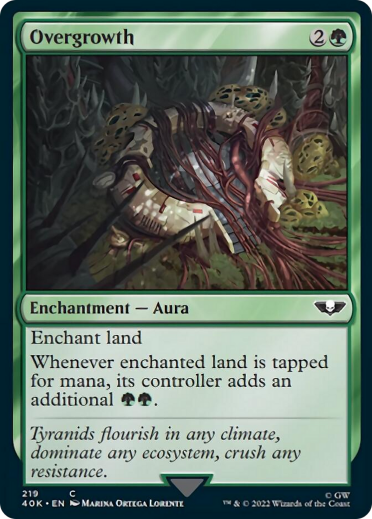 Overgrowth (Surge Foil) [Universes Beyond: Warhammer 40,000] | Black Swamp Games
