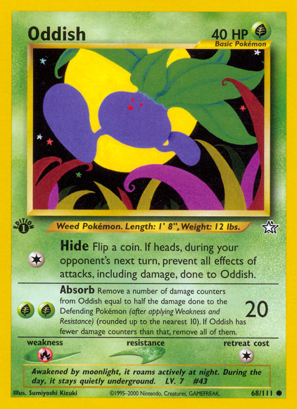 Oddish (68/111) [Neo Genesis 1st Edition] | Black Swamp Games