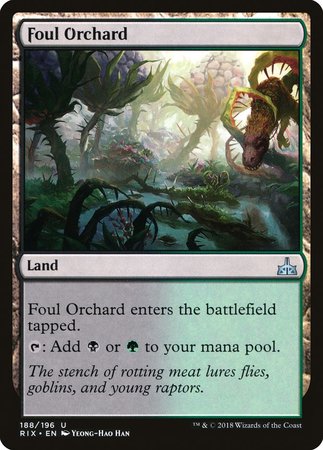 Foul Orchard [Rivals of Ixalan] | Black Swamp Games