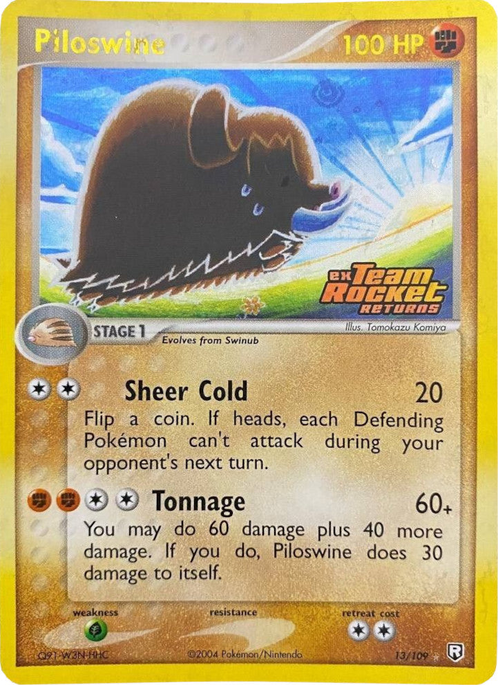 Piloswine (13/109) (Stamped) [EX: Team Rocket Returns] | Black Swamp Games