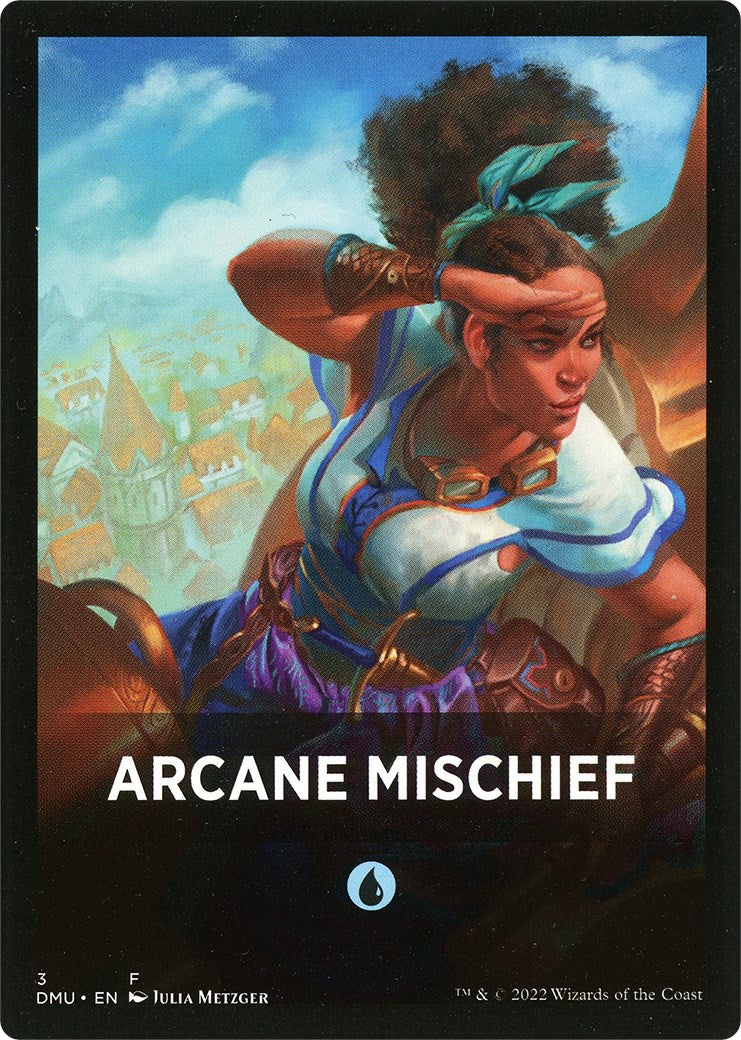 Arcane Mischief Theme Card [Dominaria United Tokens] | Black Swamp Games