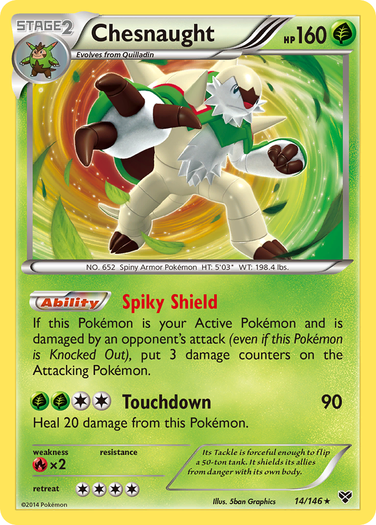 Chesnaught (14/146) [XY: Base Set] | Black Swamp Games