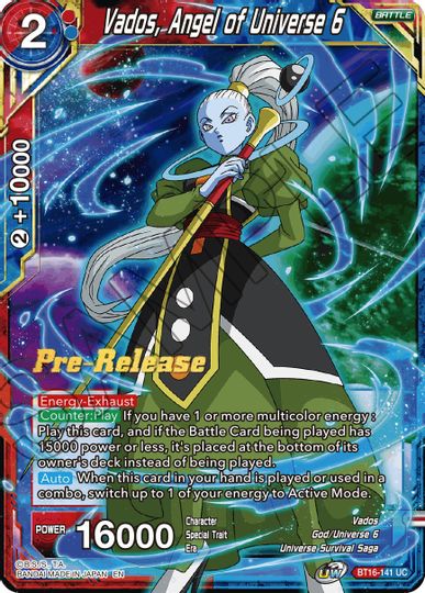 Vados, Angel of the Universe 6 (BT16-141) [Realm of the Gods Prerelease Promos] | Black Swamp Games