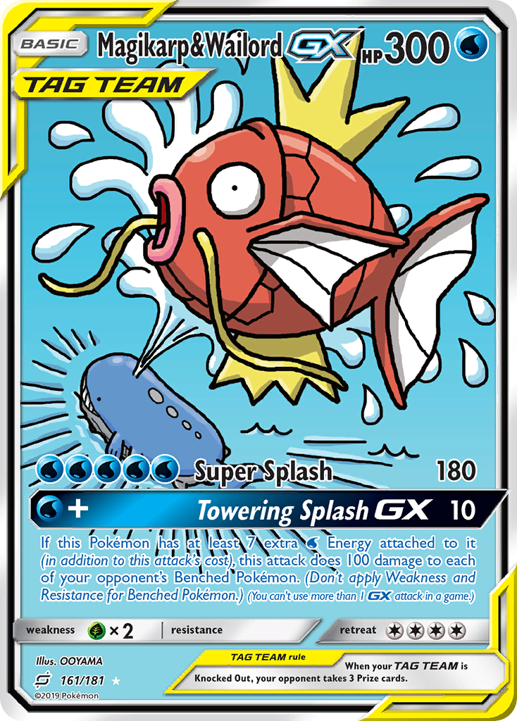 Magikarp & Wailord GX (161/181) [Sun & Moon: Team Up] | Black Swamp Games