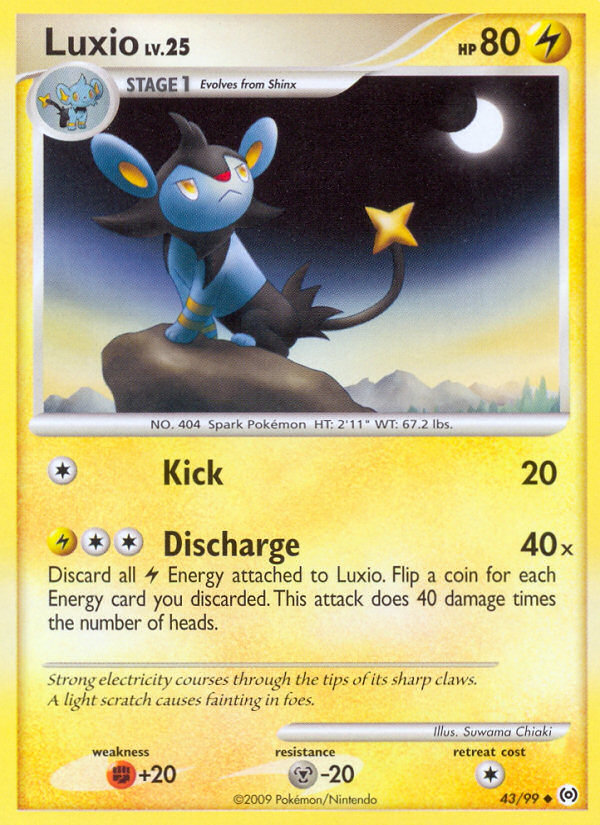 Luxio (43/99) [Platinum: Arceus] | Black Swamp Games