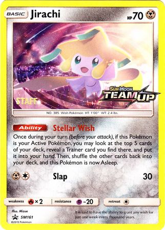 Jirachi (SM161) (Staff) [Sun & Moon: Black Star Promos] | Black Swamp Games