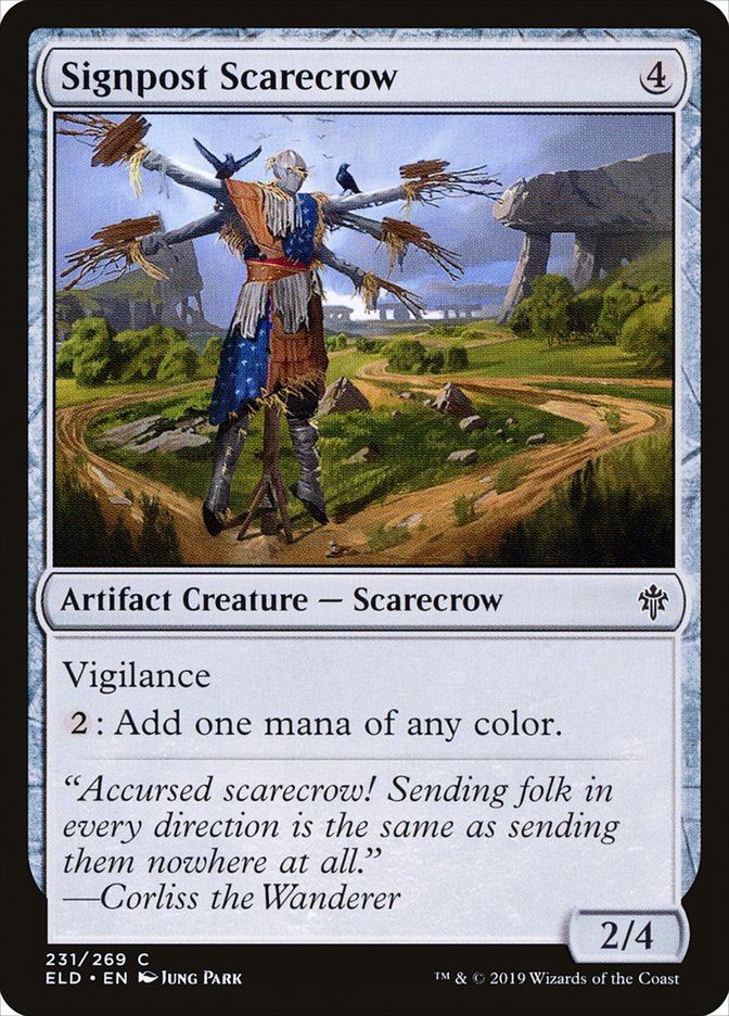 Signpost Scarecrow [Throne of Eldraine] | Black Swamp Games