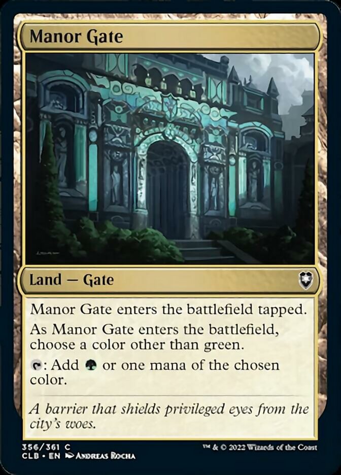 Manor Gate [Commander Legends: Battle for Baldur's Gate] | Black Swamp Games