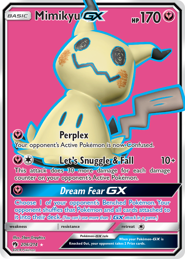 Mimikyu GX (206/214) [Sun & Moon: Lost Thunder] | Black Swamp Games