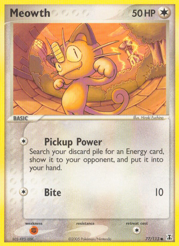 Meowth (77/113) [EX: Delta Species] | Black Swamp Games