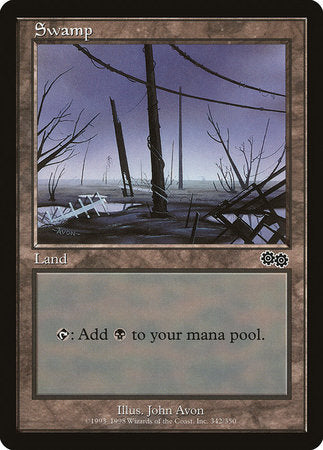 Swamp (342) [Urza's Saga] | Black Swamp Games