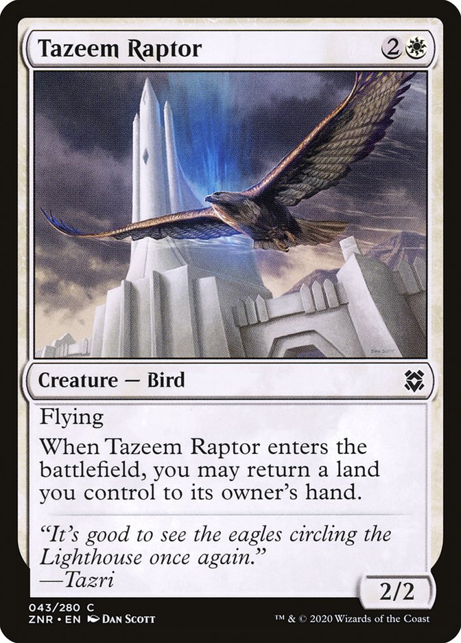 Tazeem Raptor [Zendikar Rising] | Black Swamp Games