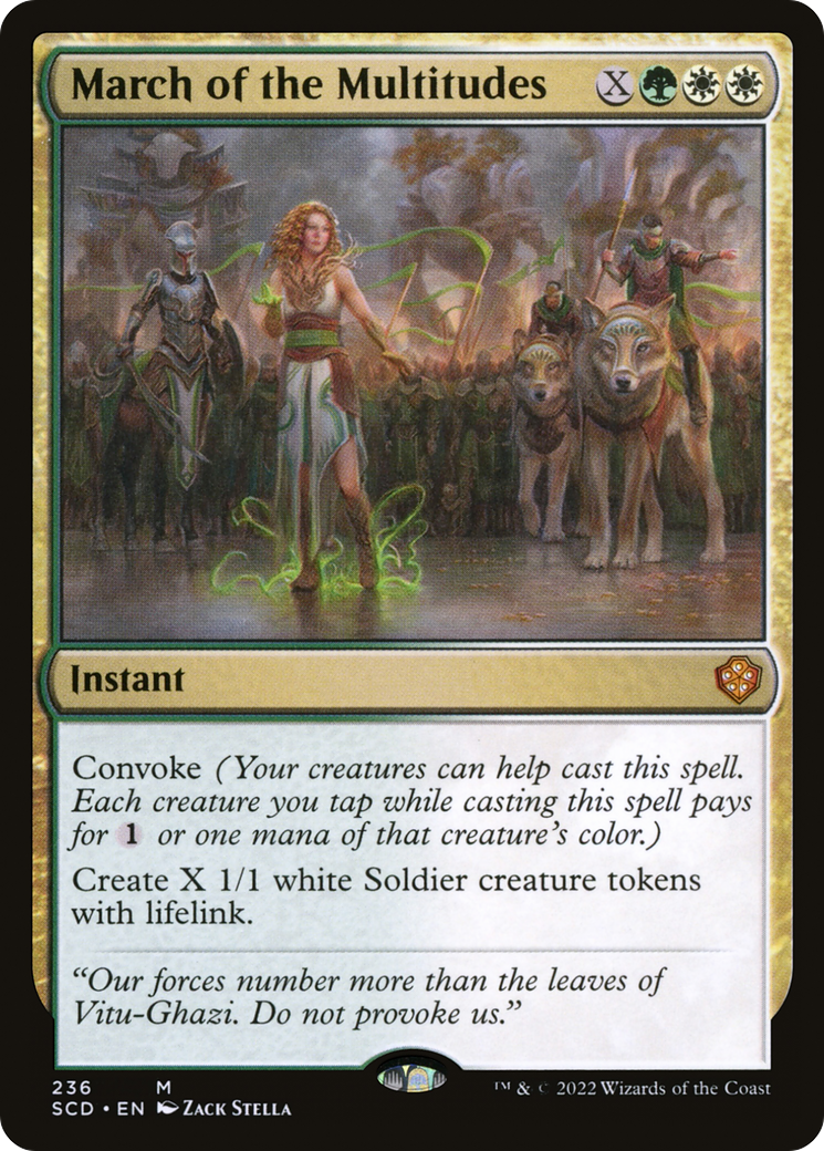 March of the Multitudes [Starter Commander Decks] | Black Swamp Games