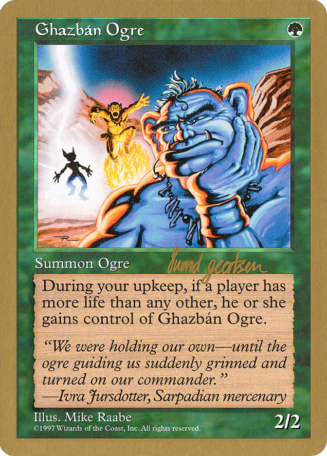 Ghazbán Ogre (Svend Geertsen) [World Championship Decks 1997] | Black Swamp Games