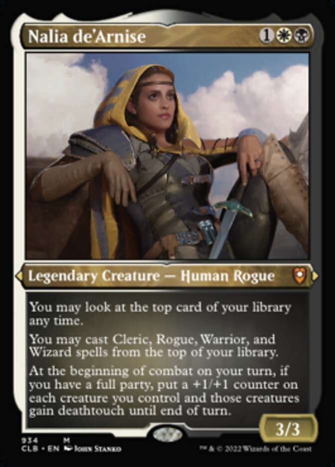 Nalia de'Arnise (Display Commander) (Foil Etched) [Commander Legends: Battle for Baldur's Gate] | Black Swamp Games