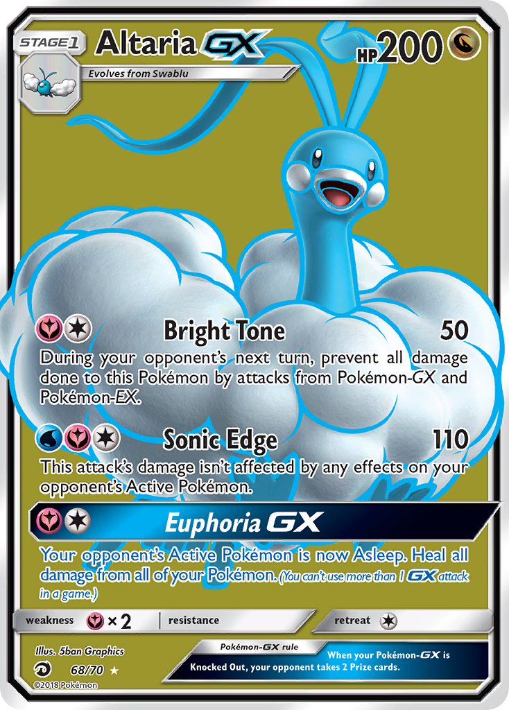 Altaria GX (68/70) [Sun & Moon: Dragon Majesty] | Black Swamp Games